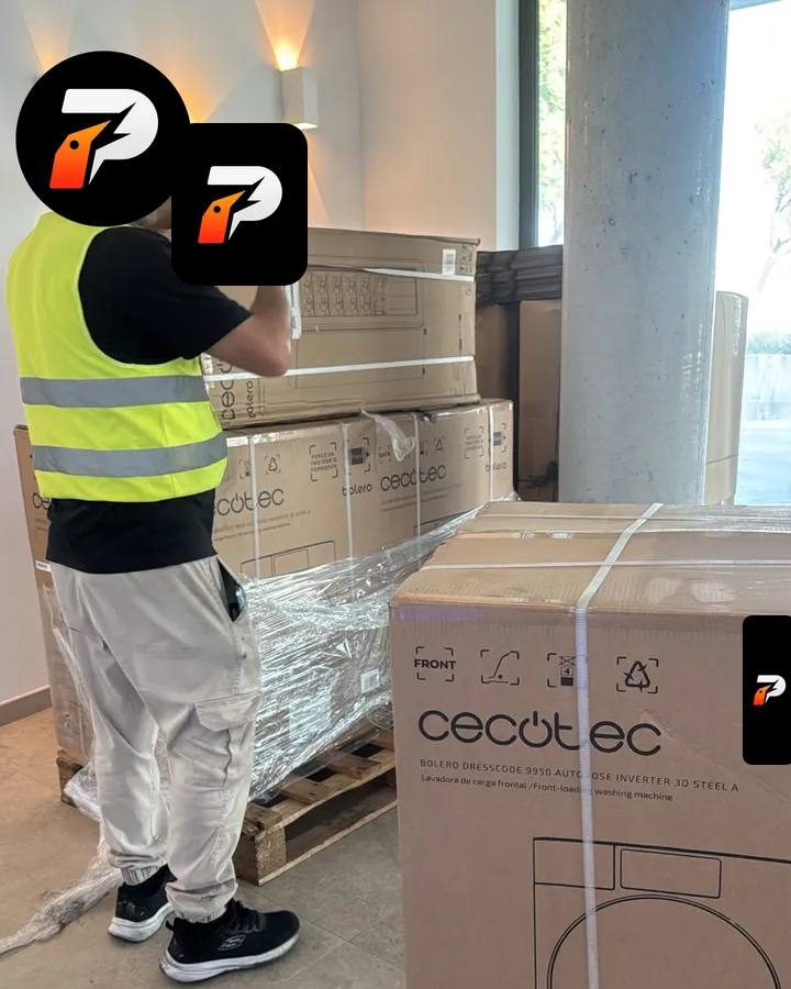 Palé con las lavadoras Cecotec recibidas